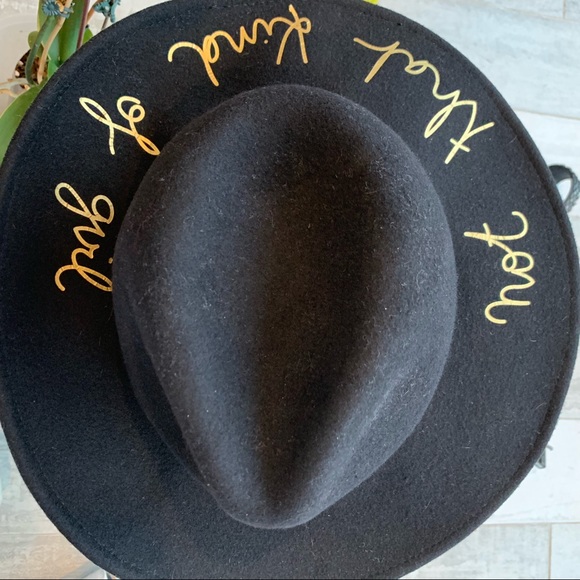 Zara 100%Wool Wide Firm Brim Fedora Black Hat - Picture 10 of 16